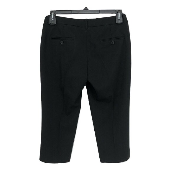 Michael Kors Tailored Capri Pants Skimmer Sz 6 Black $595 New - Picture 3 of 3
